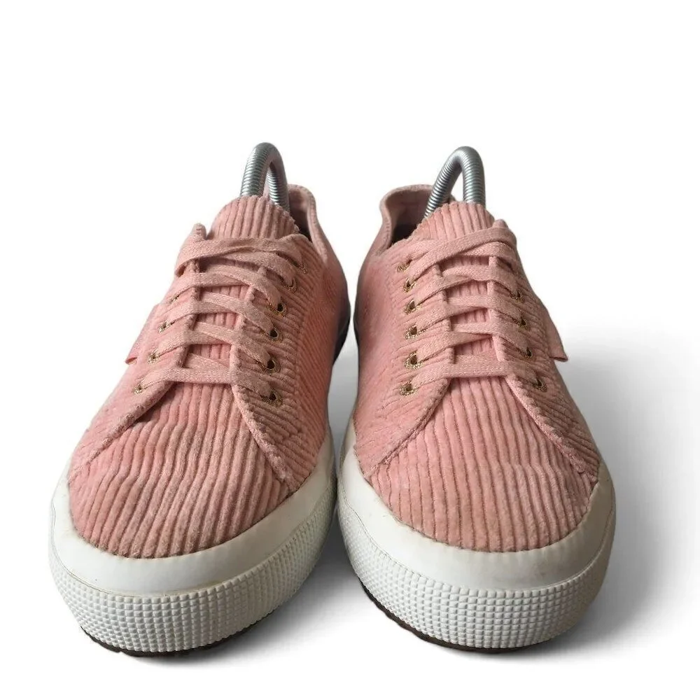 Superga x‎ Something Navy 2750 Corduroy Casual Sneakers Dusty Pink Women's 9